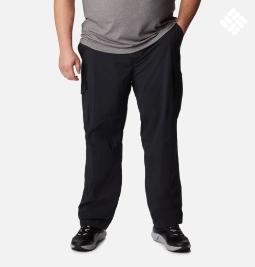 Men's Columbia Silver Ridge Cargo Pants Black | Plus Size CA-M6L31